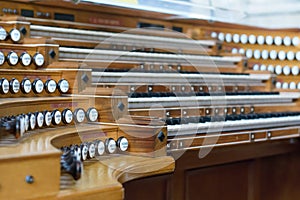 Wooden musical instrument organ face