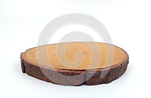 wooden nature coaster plate