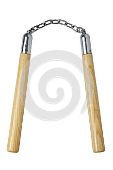 wooden nunchaku photo