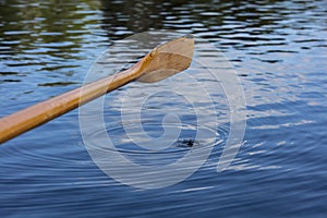 A wooden oar in Finland.