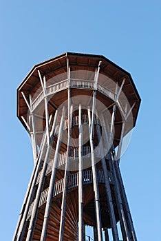 Wooden observation tower