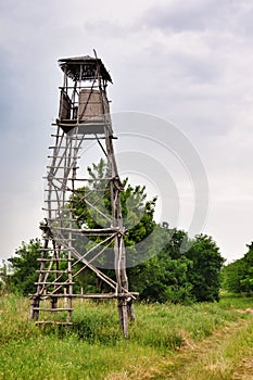 Wooden observation tower photo