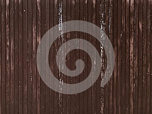 Wooden old boards painted in brown color as background texture