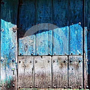 Wooden old door