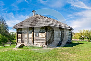 Wooden old house in Belarus