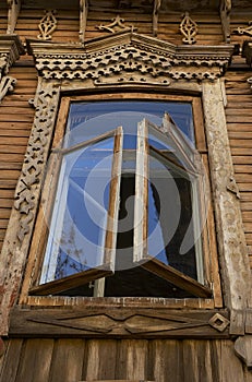 Wooden old window