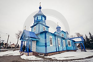 wooden orthodox church in Narew, Poland