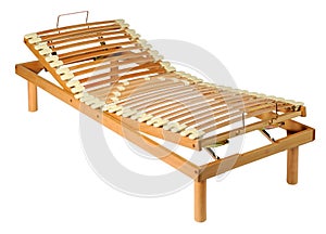 Wooden orthopaedic net on an adjustable frame