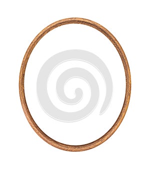 Wooden oval  picture frame