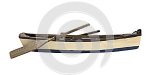 Wooden paddle boat