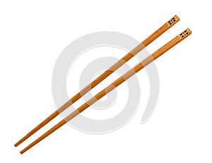 Wooden pairs of chopsticks