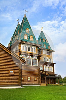 Wooden palace in Kolomenskoye, Moscow, Russia
