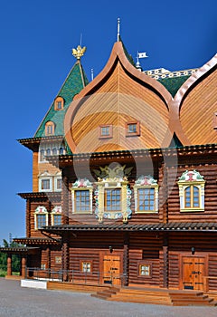 Wooden palace of tzar in Kolomenskoe, Russia photo