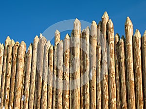 Wooden paling photo