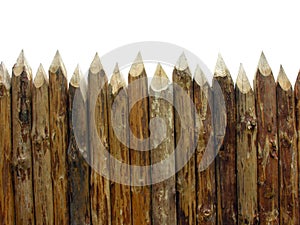 Wooden paling photo