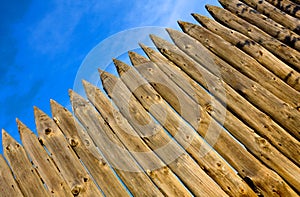 Wooden paling photo