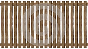 Wooden paling fence photo