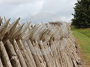 Wooden Palisade at Danish Dybboel War Museum