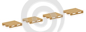 Wooden Pallets Four Industry Freight Packaging Transport