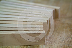 Wooden parts for furniture production