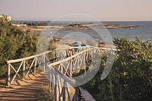 Wooden path leading to the beach  2