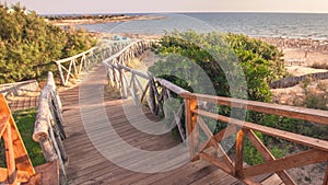 Wooden path leading to the beach #3