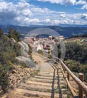 Morera del Montsant, a beautiful village in Priorat, Tarragona, Catalonia photo