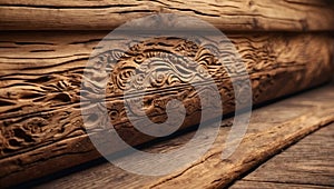 Wooden pattern and tiles background. Carvings and carved wood.