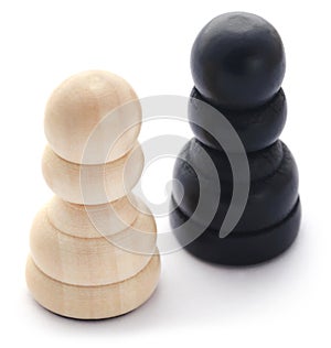 Wooden pawn for chess game