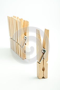 Wooden pegs