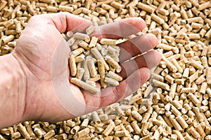 Wooden pellet .ecological heating