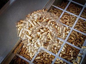 Wooden pellets for home heating
