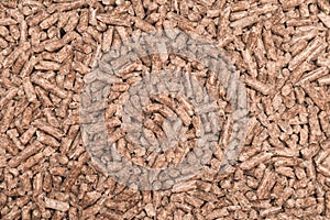 Wooden pellets texture