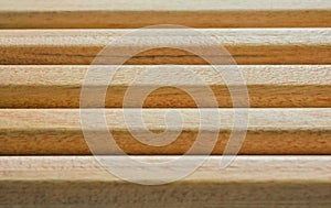 Wooden pencils texture background. Top view