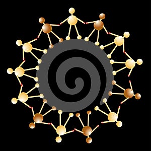 Wooden people in circle