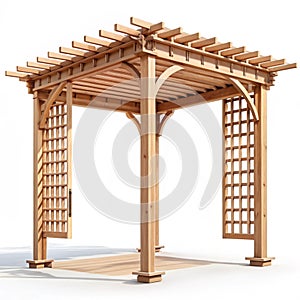 Wooden pergola