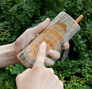 Wooden phone 01