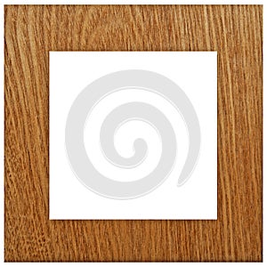 Wooden photo frame as background