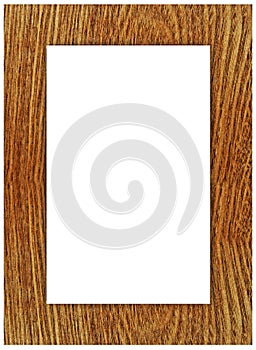 Wooden photo frame as the background