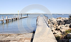 Wooden Pier and Boat Launch
