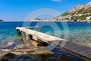 Wooden pier Dubrovnik