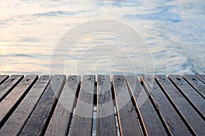 Wooden pier over the sea