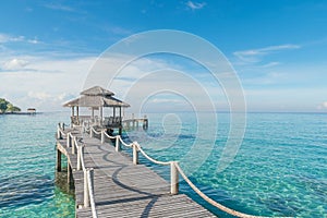 Wooden pier in Phuket, Thailand