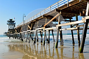 Wooden pier in San Clemente, CA.