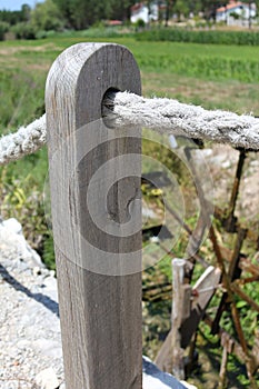 Wooden pillar photo