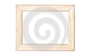 Wooden pine empty picture frame