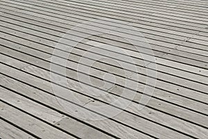 Wooden plank floor of with the lines diagonal