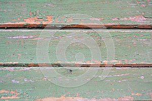 Wooden plank texture background in going green color. Vintage shabby shic background