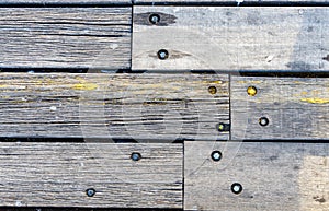 Wooden planks on the Causeway in Victor Harbor