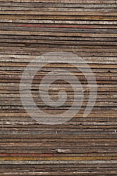 Wooden Planks in a Colorful Pile Texture